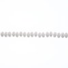 44, 4x6mm White Alabaster Candy Oval Glass Beads