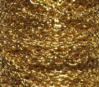 1 Meter of 4x3mm Textured Link Gold Chain