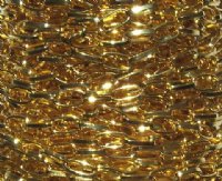 1 Meter of 9.5x5mm Cable Gold Chain