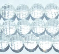 21 10mm Faceted Round Crystal Chinese Crystal Beads