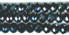 21 10x14mm Faceted Hematite Chinese Crystal Donut Beads