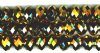 21 10x14mm Faceted Metallic Gold Chinese Crystal Donut Beads