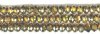 35 6x8mm Faceted Copper Bronze Chinese Crystal Donut Beads