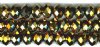 26 8x10mm Faceted Metallic Copper Bronze Chinese Crystal Donut Beads