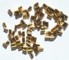 100 3x2mm Gold Plated Crimp Tubes