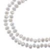 110, 3x4mm Faceted Opaque White AB Crystal Lane Donut Rondelle Beads