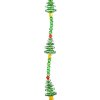 Crystal Lane DIY Designer Holiday 7in Bead Strand Glass Crystal Green Christmas Tree Stack