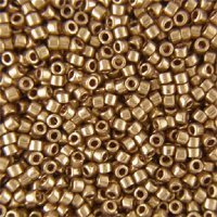 DB-0022L 5.2 Grams of 11/0 Metallic Light Bronze Miyuki Delica Beads