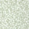 DB-0066 5.2 Grams of 11/0 Lined Rainbow White Miyuki Delica Beads