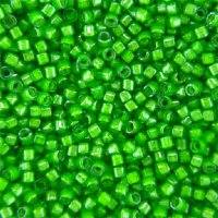 DB-0274 5.2 Grams of 11/0 Lined Green Lime Miyuki Delica Beads