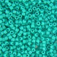 DB-0658 5.2 Grams of 11/0 Dyed Opaque Turquoise Green Miyuki Delica Beads