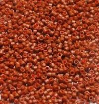 DB-0794 5.2 Grams of 11/0 Dyed Matte Opaque Sienna Chestnut Delica Beads