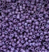 DB-0799 5.2 Grams of 11/0 Dyed Matte Opaque Dark Lavender Miyuki Delica Beads