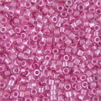 DB-0902 5.2 Grams of 11/0 Sparkling Rose Lined Crystal Miyuki Delica Beads