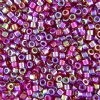 DB-1242 5.2 Grams of 11/0 Transparent Dark Cranberry Red AB Miyuki Delica Beads