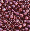 DB-0116 5.2 Grams of 11/0 Transparent Red Golden Lustre Delica Beads