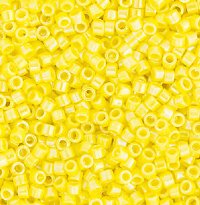 DB-0160 5.2 Grams of 11/0 Opaque Yellow AB Delica Beads