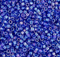 DB-0178 5.2 Grams of 11/0 Transparent Cobalt AB Delica Beads