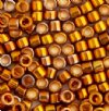DB-0505 3.3 GRAMS of 11/0 24kt Dark Gold AB Plated Delica Beads
