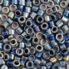 DB-0544 3.3 GRAMS of 11/0 Blue Gold AB Plated Palladium Delica Beads