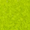 DB-0766 5.2 Grams of 11/0 Matte Transparent Chartreuse Miyuki Delica Beads