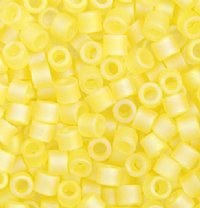 DB-0854 5.2 Grams of 11/0 Transparent Matte Pale Yellow AB Delica Beads