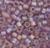 DB10-0857 5.2 Grams of 10/0 Transparent Matte Amethyst AB Delica Beads