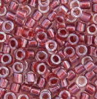 DB-0924 5.2 Grams of 11/0 Sparkling Cranberry Red Lined Crystal Delica Beads