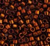 DB-1002 5.2 Grams of 11/0 Metallic Copper Gold AB Luster Delica Beads