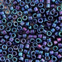 DB-1005 5.2 Grams of 11/0 Metallic Royal Purple AB Delica Beads
