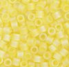 DB10-0854 5.2 Grams of 10/0 Transparent Matte Pale Yellow AB Delica Beads