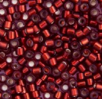 DB-1202 5.2 Grams of 11/0 Dark Cranberry Red Silverlined Delica Beads