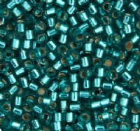 DB-1208 5.2 Grams of 11/0 Caribbean Teal Silverlined Delica Beads