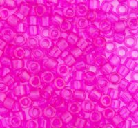 DB-1310 5.2 Grams of 11/0 Transparent Dyed Fuchsia Delica Beads