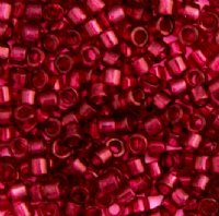 DB-1312 5.2 Grams of 11/0 Transparent Dyed Red Wine Delica Beads