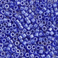 DB-1569 5.2 Grams of 11/0 Opaque Blue Cyan Luster Delica Beads