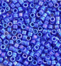 DB-1578 5.2 Grams of 11/0 Opaque Blue Cyan AB Delica Beads