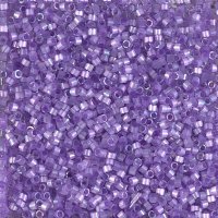 DB-1868 5.2 Grams of 11/0 Silk Inside Dyed Lilac AB Delica Beads