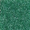 DB-1889 5.2 Grams of 11/0 Transparent Green Lustre Delica Beads