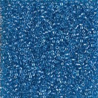 DB-1895 5.2 Grams of 11/0 Transparent Capri Blue Lustre Delica Beads