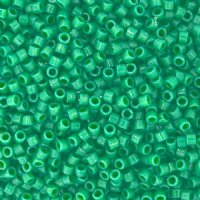DB-2127 5.2 Grams of 11/0 Duracoat Opaque Dyed Emerald Green Delica Beads