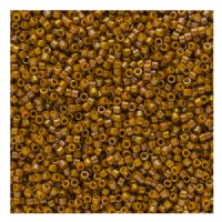 DB-2272 5.2 Grams of 11/0 Opaque Glazed Yellow Mustard AB Delica Beads