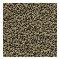 DB-2282 5.2 Grams of 11/0 Opaque Frosted Glazed Matte Grey Delica Beads