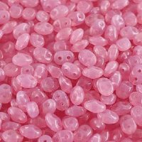 DUO571010 - 10 Grams Milky Opal Rose 2.5x5mm Super Duo Beads