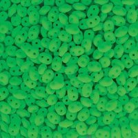 DUO525124 - 10 Grams Neon Green 2.5x5mm Super Duo Beads