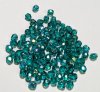 100 4mm Faceted Transparent Blue Zircon AB Firepolish Beads