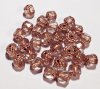 30 8mm Faceted Copperlined Crystal Cathedral Beads