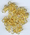 100 6x4mm Bright Gold Oval Jump Rings