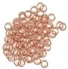 100 7mm Bright Copper Plated Jump Rings
