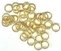 50 13mm Gold Plated Jump Rings